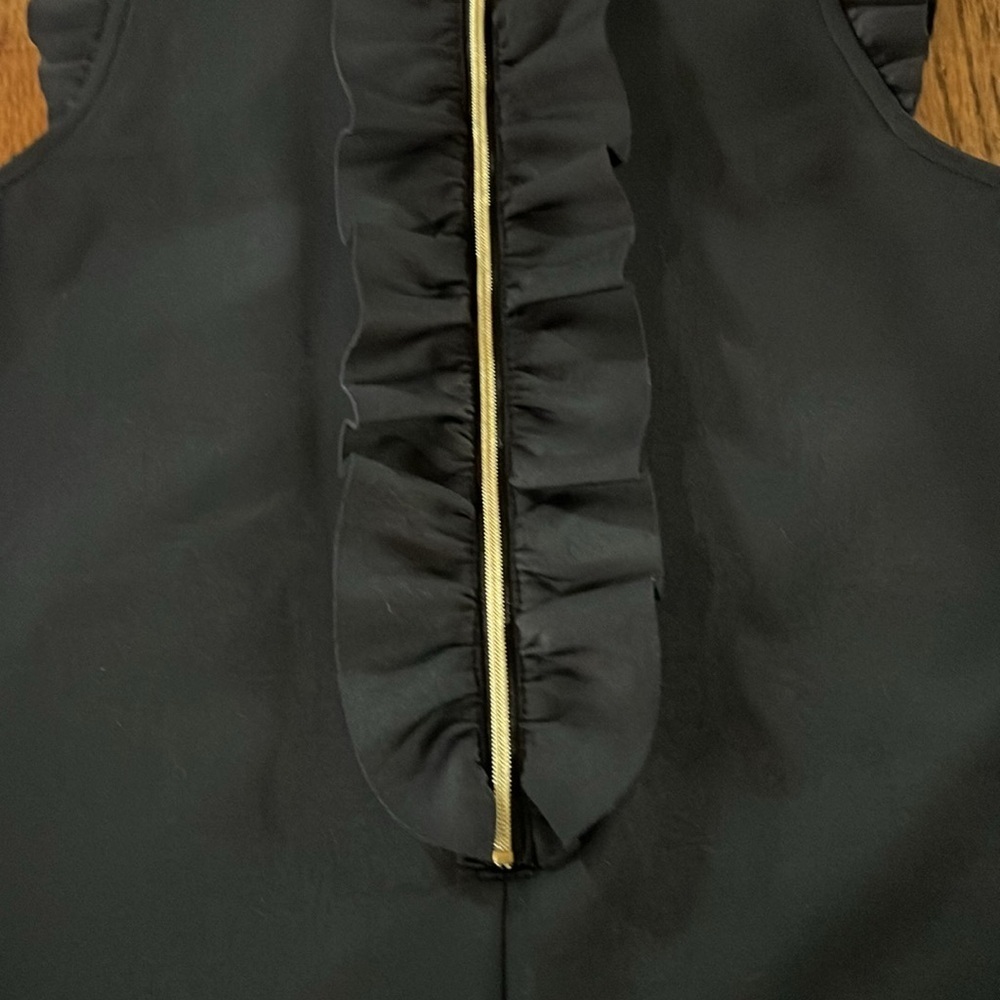 Lilly Pulitzer girls Adalee shift dress in Onyx-gold details size large (8-10) - Picture 4 of 10